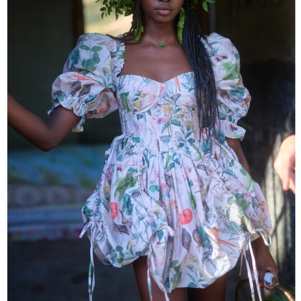 Floral Puff Sleeve Dress